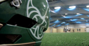 Indoor field and helmet