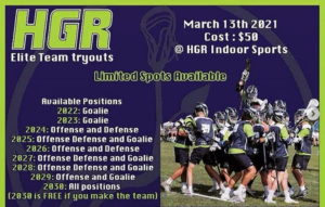 2021 Summer Tryout Flyer - Boys