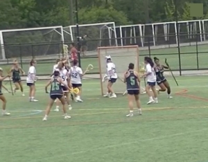 HGR girls playing on the lacrosse field