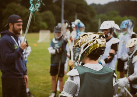 HGR Summer Camp 2026 lacrosse huddle